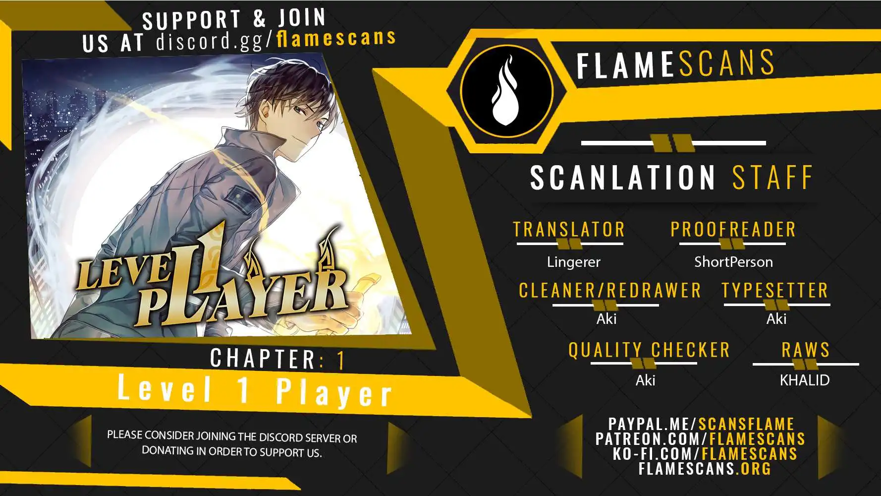 Level 1 Player [ALL CHAPTERS] Chapter 1 1